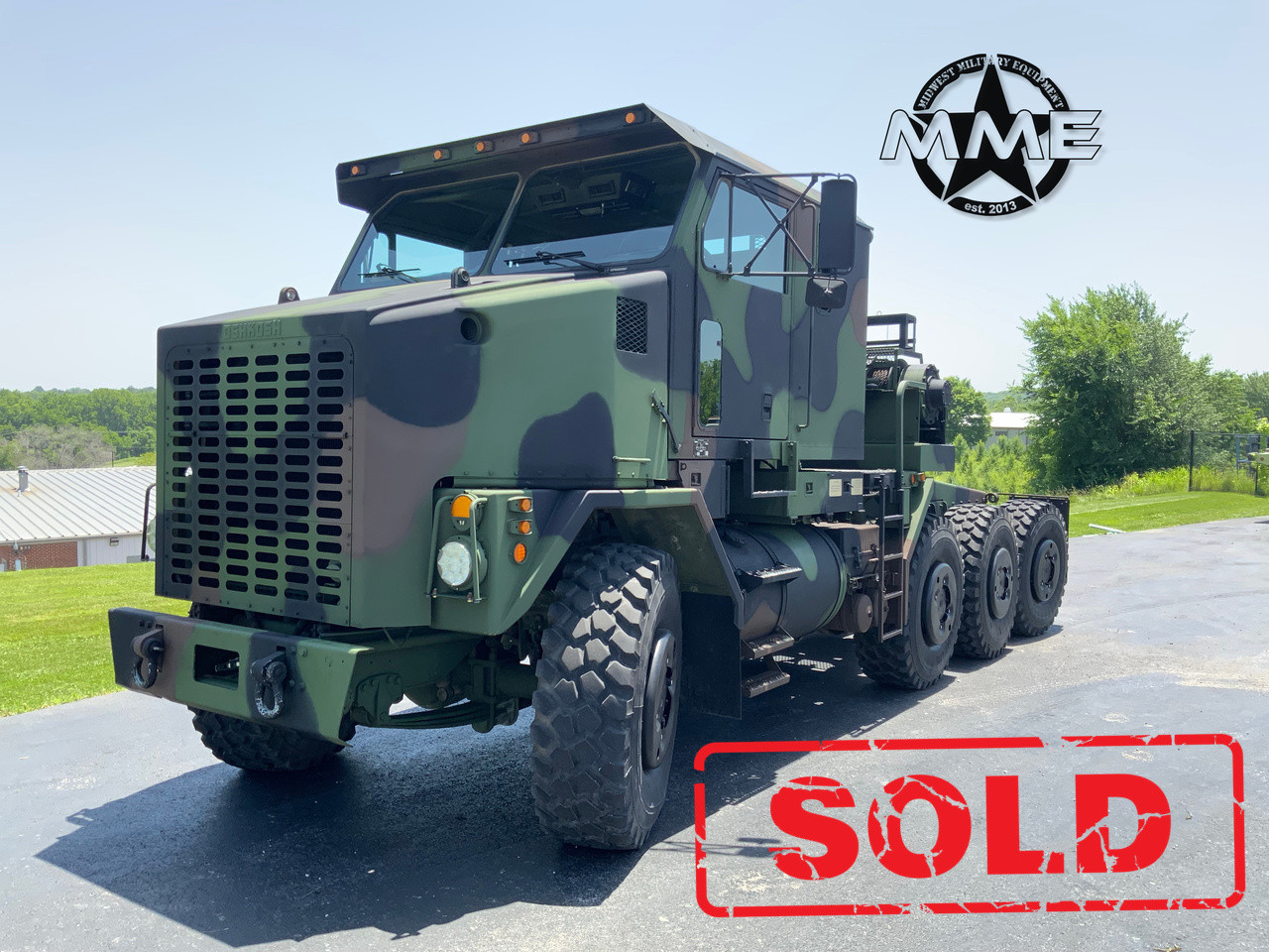 1993 Oshkosh M1070 8x8 HET Military Heavy Haul Tractor Truck
