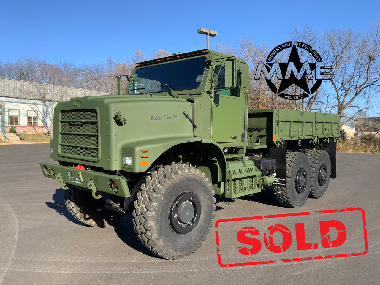 2016 Oshkosh MK23 7 Ton MTVR 6x6 Cargo Truck