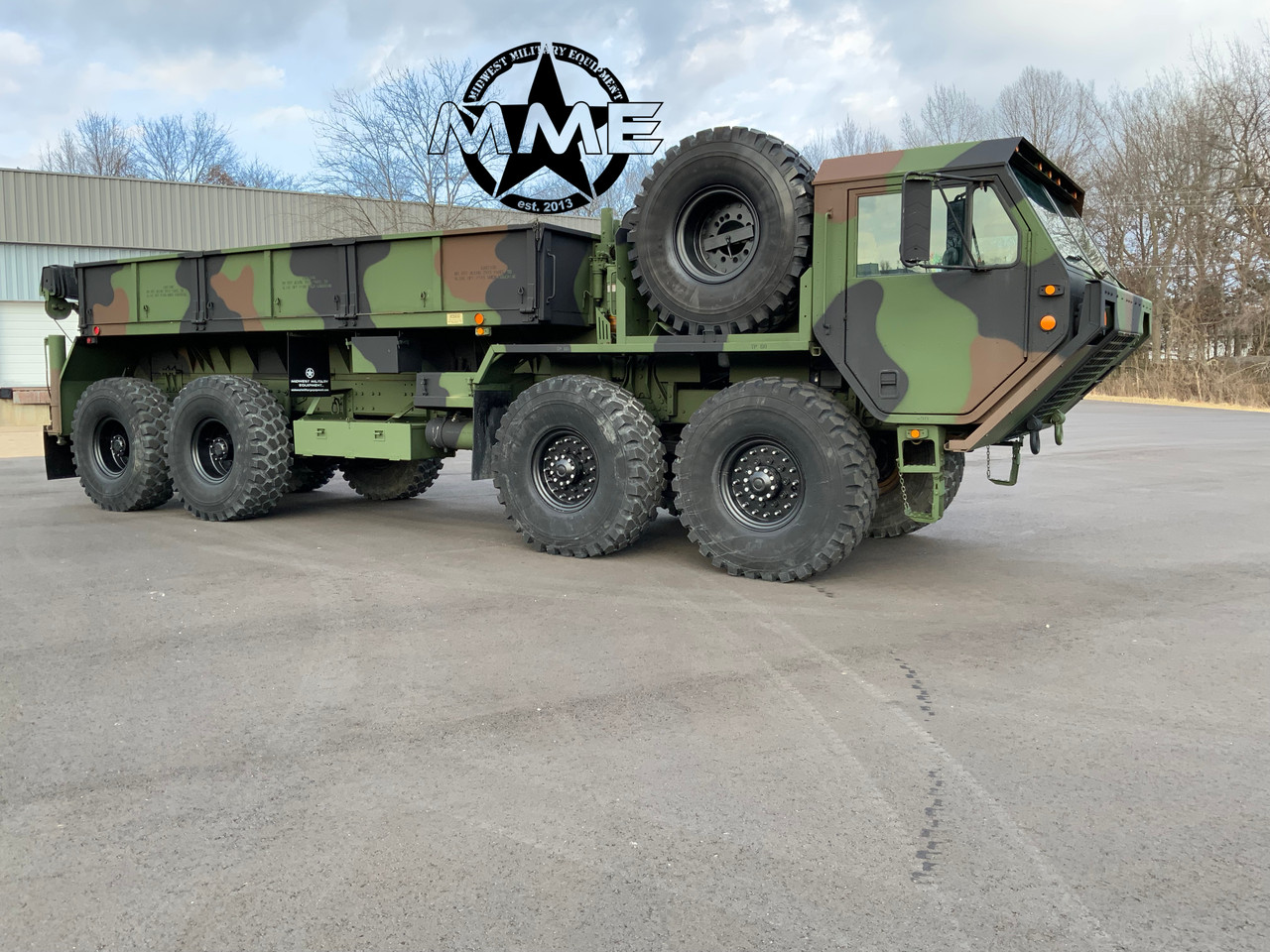 1991 M985 Oshkosh HEMTT 8X8 Truck With Material Handling Crane