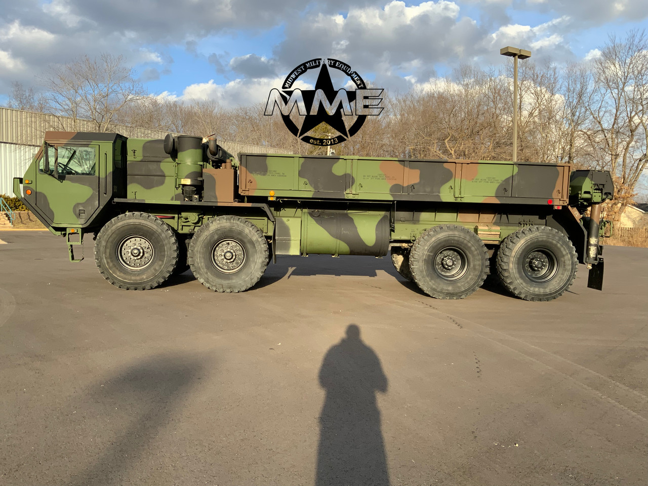 1991 M985 Oshkosh HEMTT 8X8 Truck With Material Handling Crane