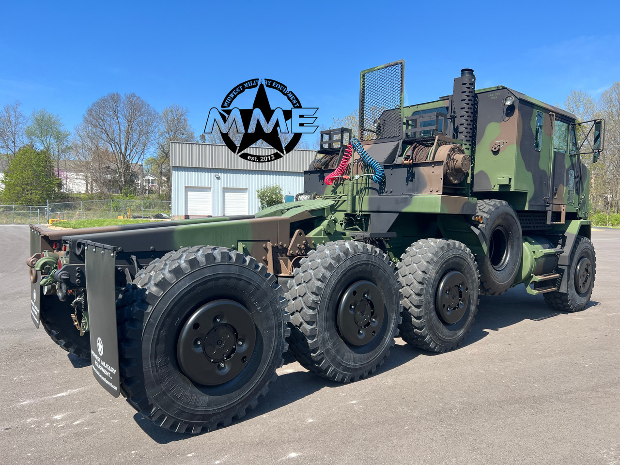 1993 Oshkosh M1070 8x8 HET Military Heavy Haul Truck Tractor