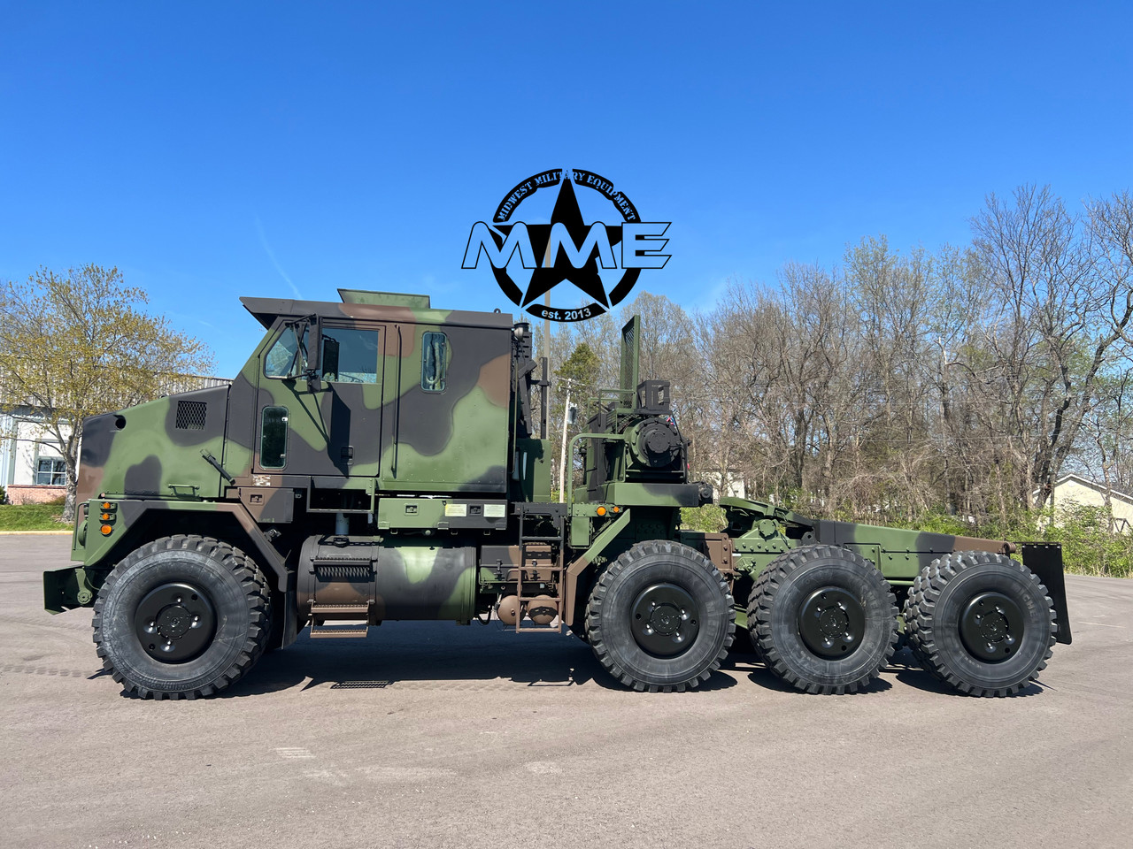 1993 Oshkosh M1070 8x8 HET Military Heavy Haul Truck Tractor Overhauled