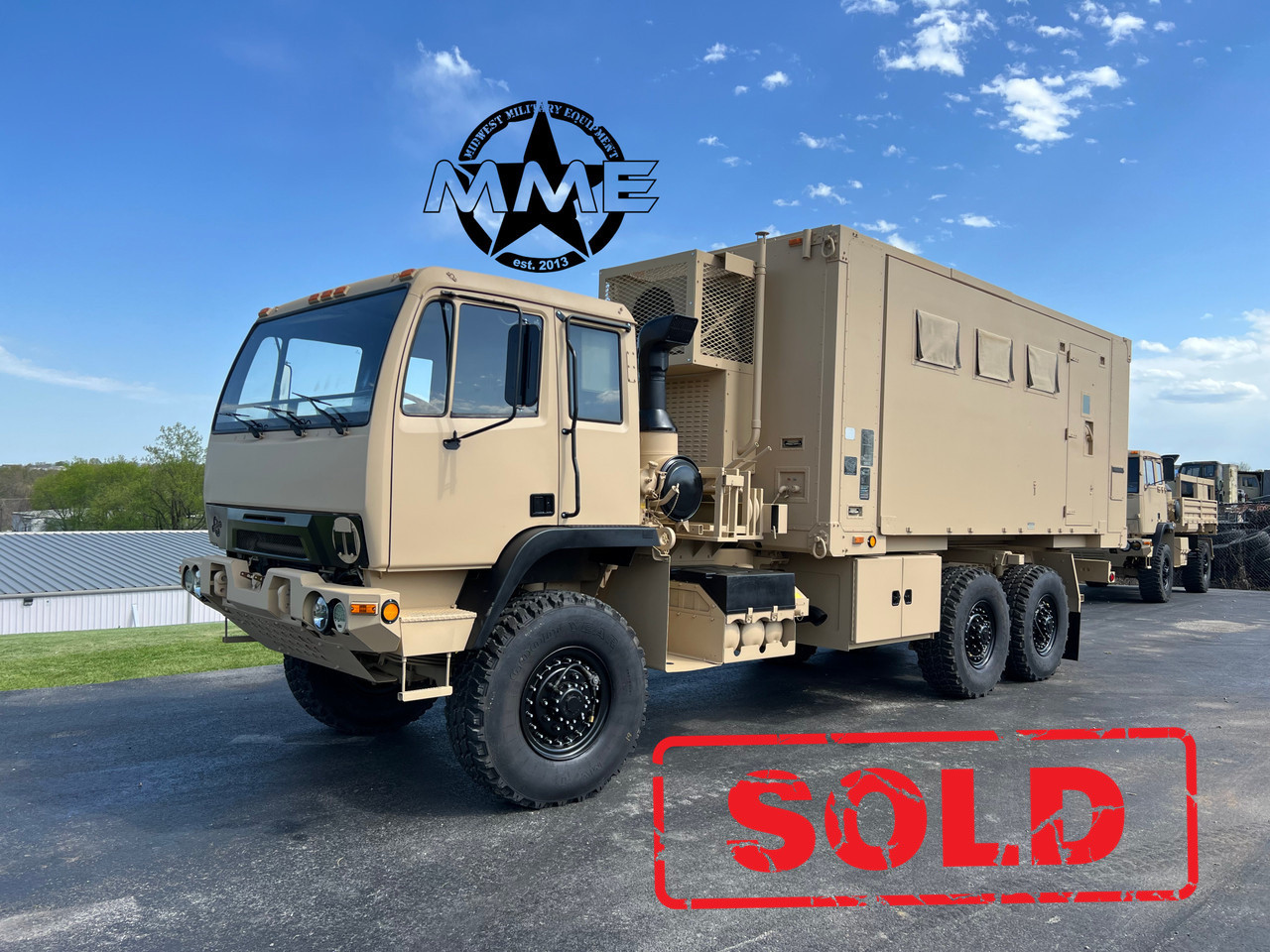 2007 Stewart & Stevenson M1087A1R MTV 5 Ton 6x6 Expandable Van Truck