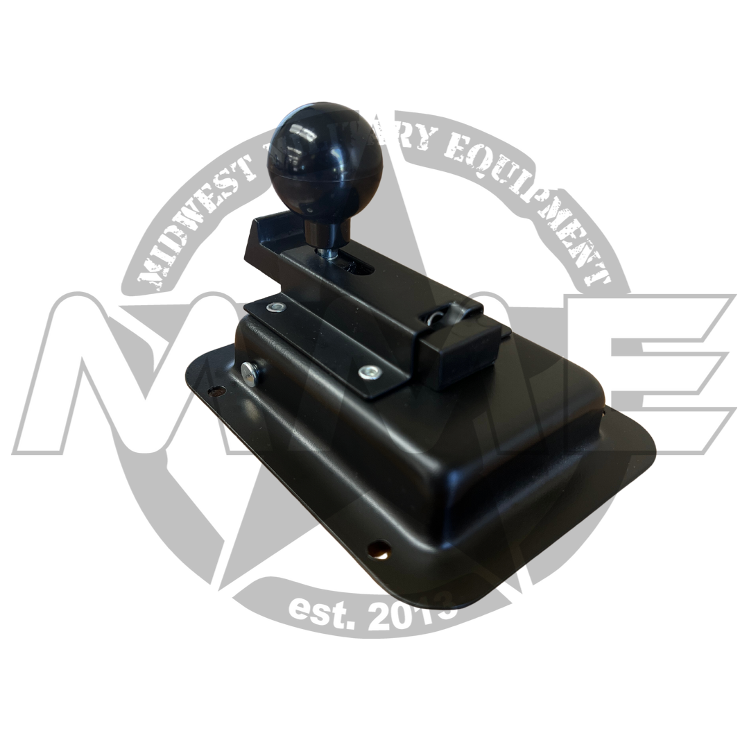 MME Hard Door Handle With Pull Knob [BLACK] For HMMWV/ Humvee