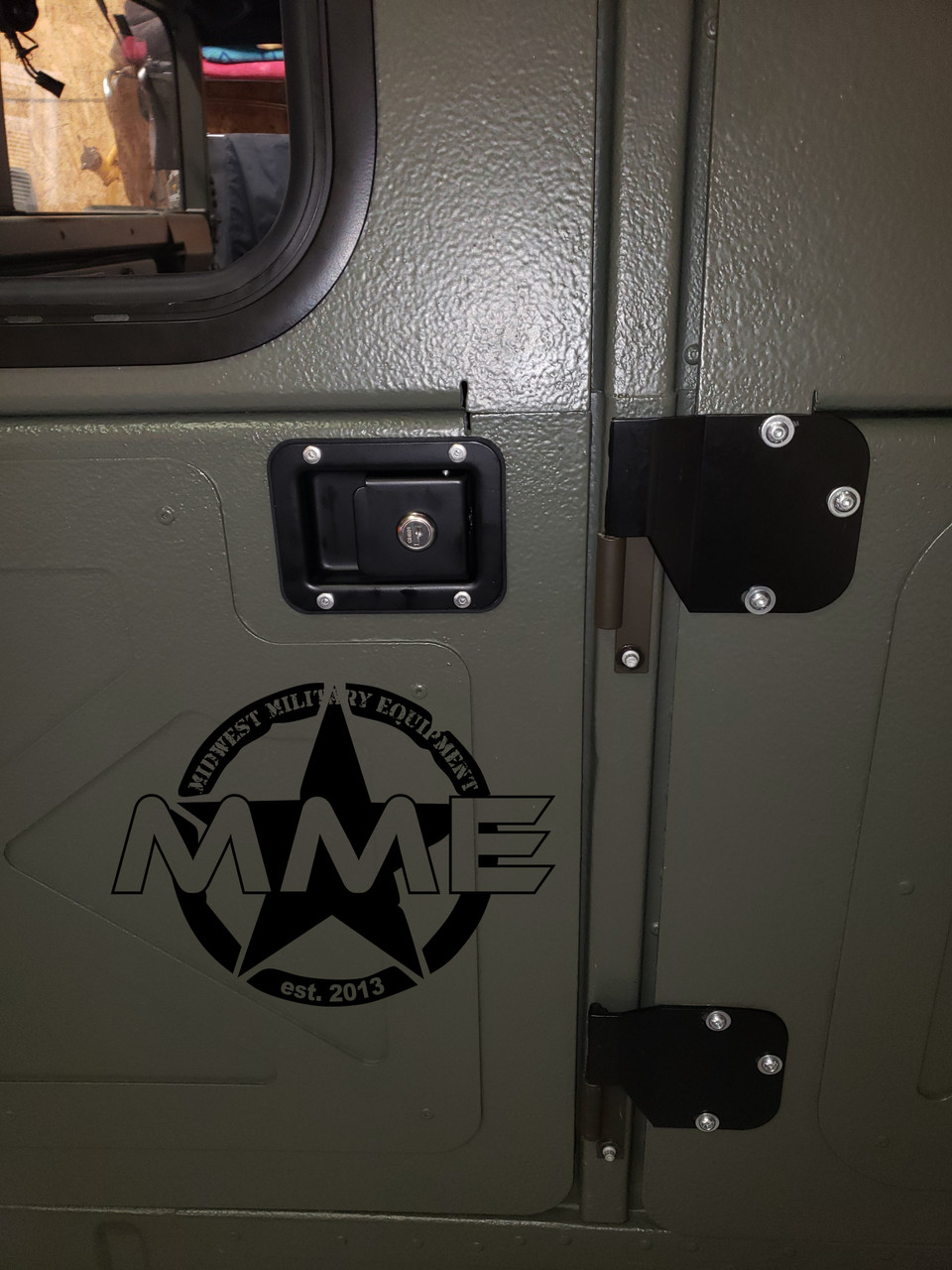 MME Hard Door Handle With Pull Knob [BLACK] For HMMWV/ Humvee