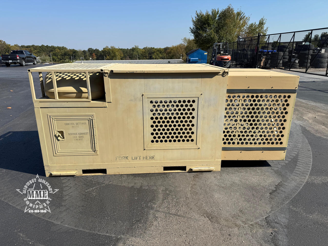 Military Surplus Garrett Working Dog Kennel w/ Heat & A/C
