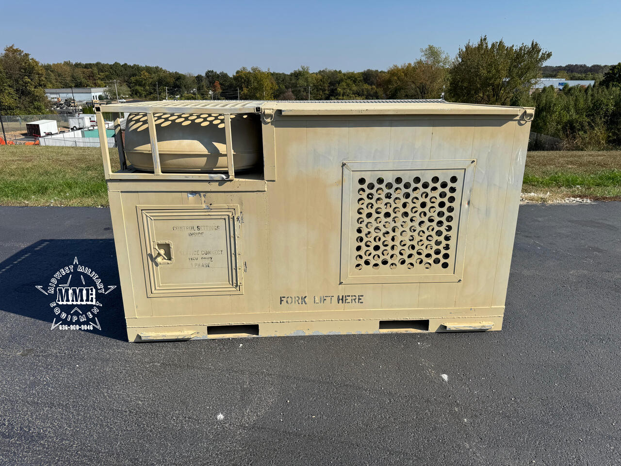 Military Surplus Garrett Working Dog Kennel w/ Heat & A/C