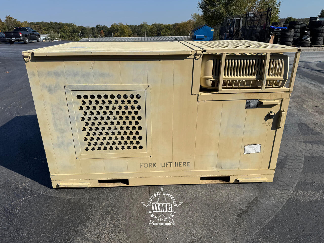 Military Surplus Garrett Working Dog Kennel w/ Heat & A/C