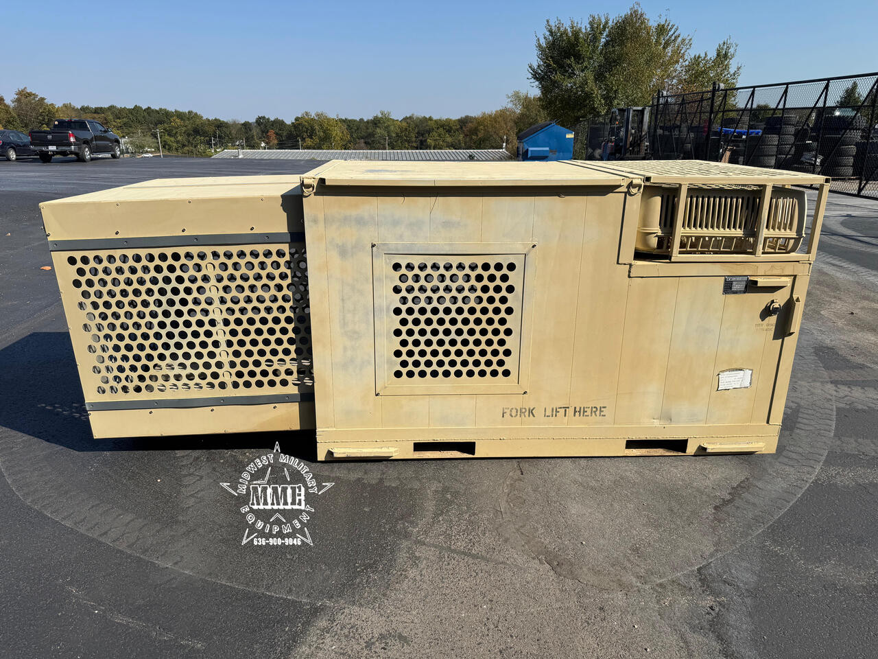 Military Surplus Garrett Working Dog Kennel w/ Heat & A/C