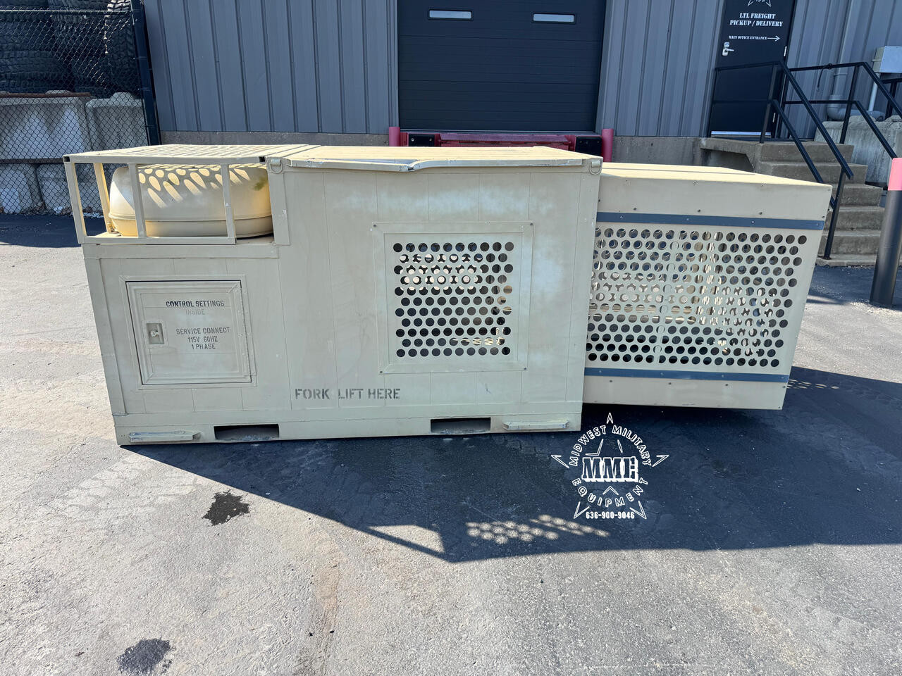 Military Surplus Garrett Working Dog Kennel w/ Heat & A/C
