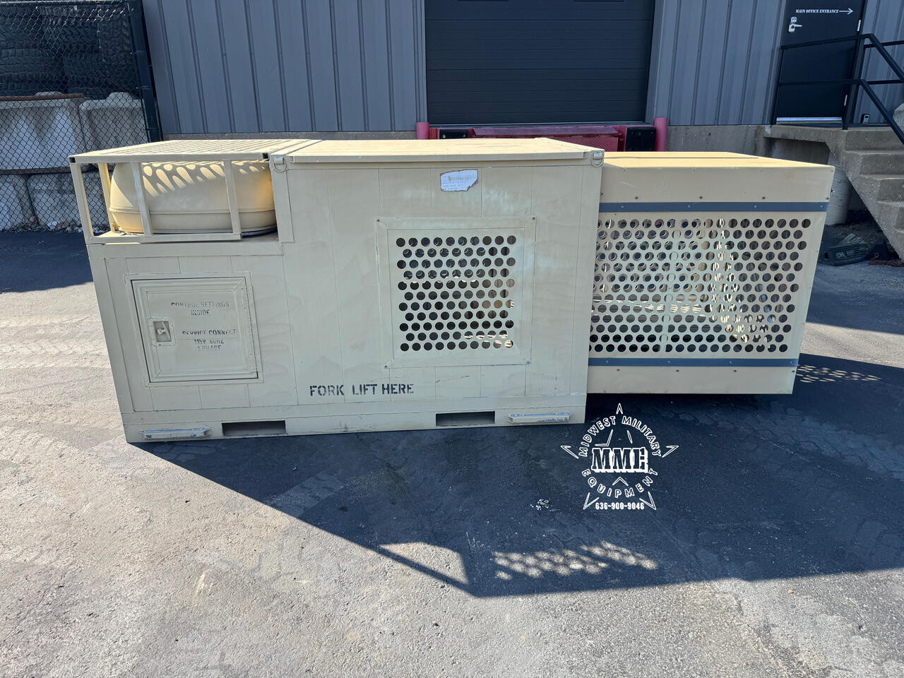 Military Surplus Garrett Working Dog Kennel w/ Heat & A/C