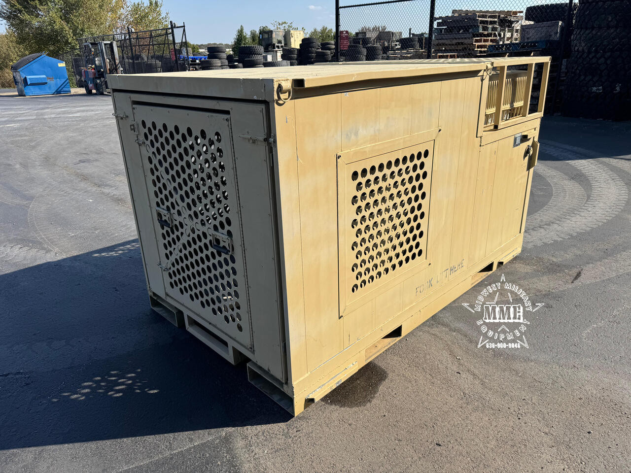 Military Surplus Garrett Working Dog Kennel w/ Heat & A/C