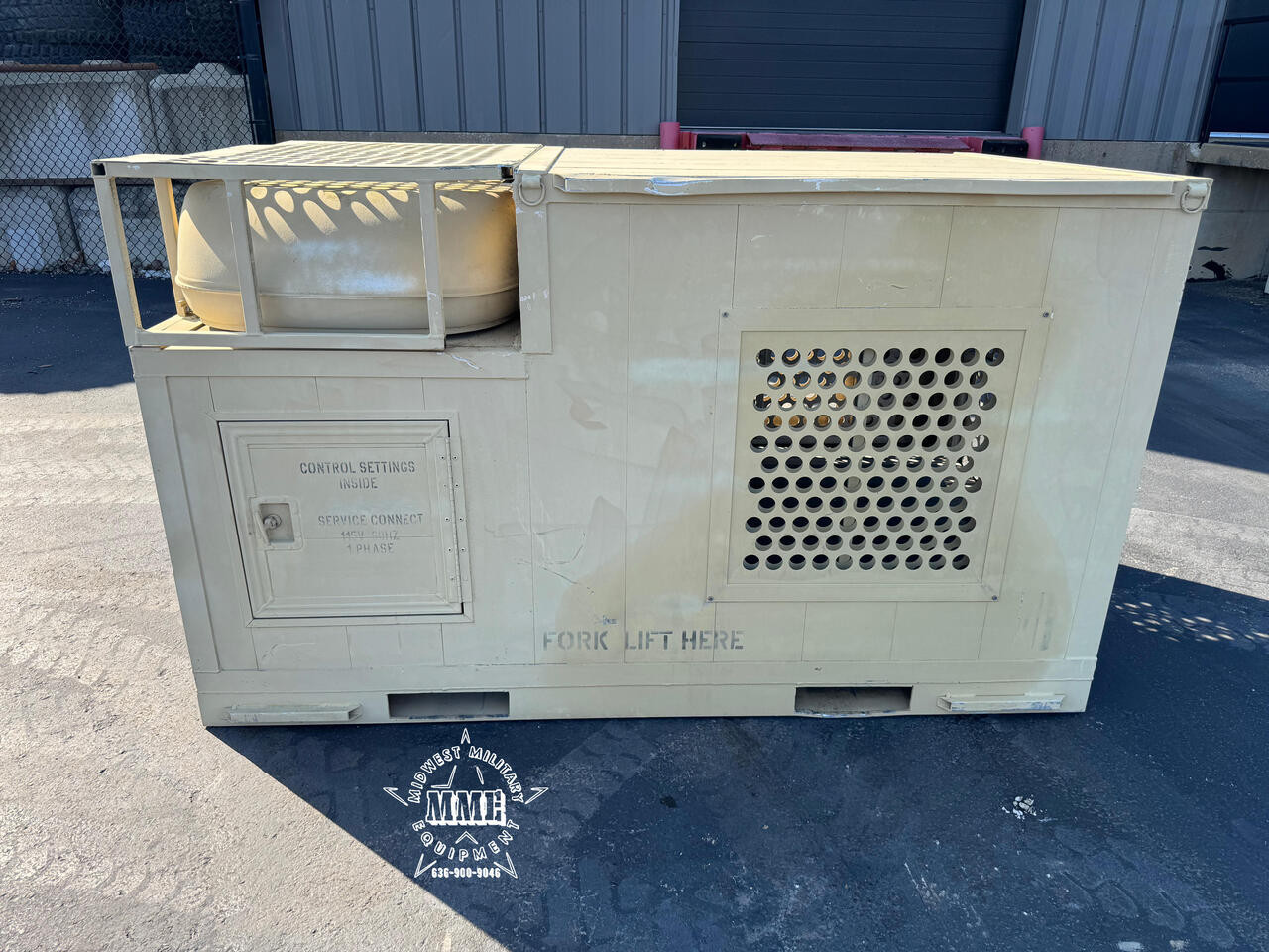 Military Surplus Garrett Working Dog Kennel w/ Heat & A/C