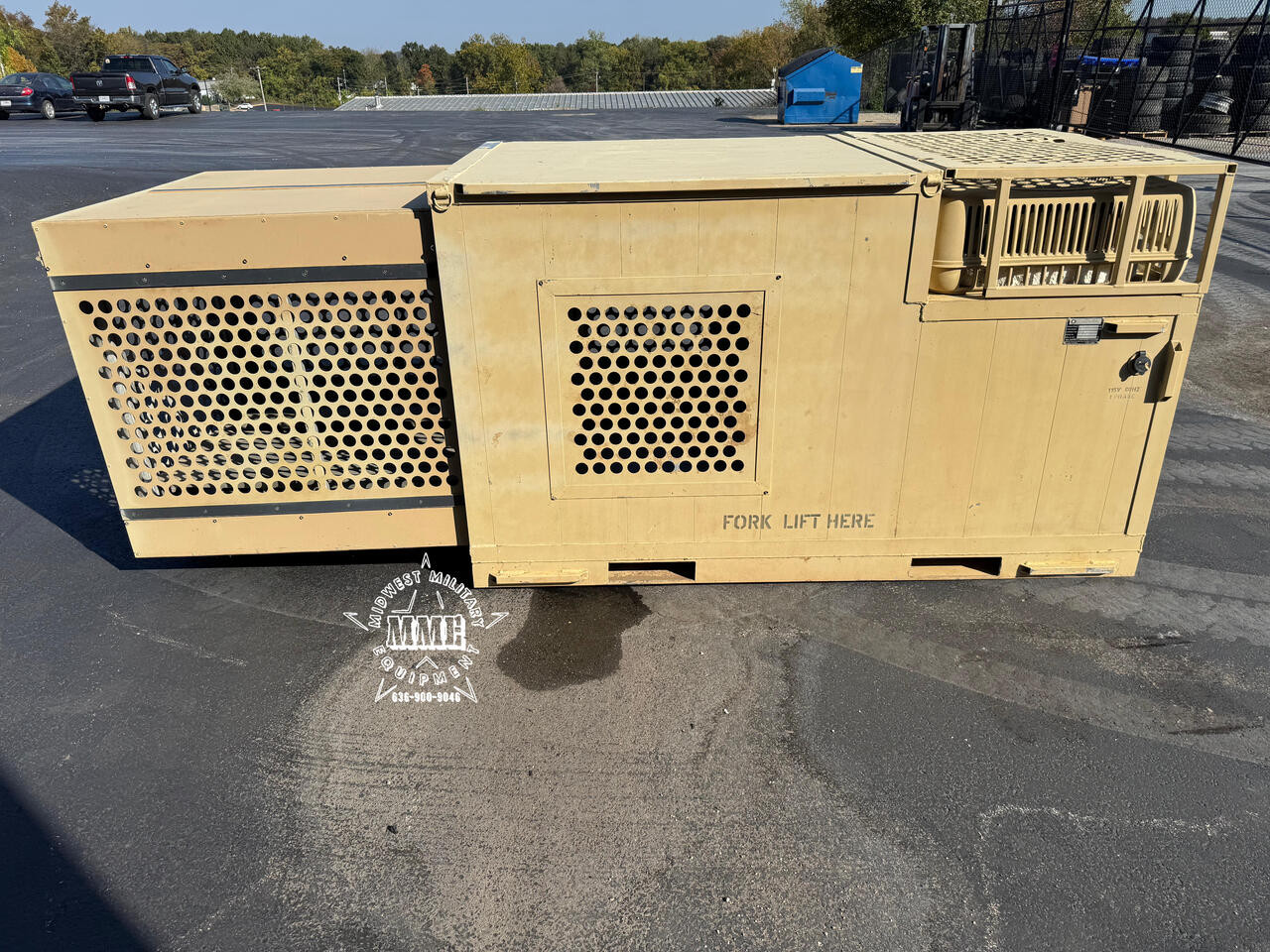 Military Surplus Garrett Working Dog Kennel w/ Heat & A/C
