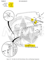 2 Man Soft Top Rail Assembly (Right-Hand)