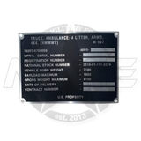 DECAL NAMEPLATE M997