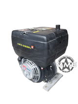 Hatz 1B30 Diesel Engine Recoil Start EPA Tier IV 6.8HP, “X” Crankshaft NOS