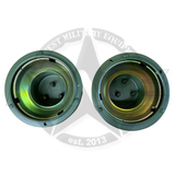 Pair of Replacement Green Headlight Bucket W/ Retaining Ring