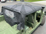 Replacement 4 Man Black Soft Top Kit & Rear Curtain With Set Of 4 Soft Doors For HMMWV /Humvee