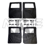 Replacement 4 Man Black Soft Top Kit & Rear Curtain With Set Of 4 Soft Doors For HMMWV /Humvee