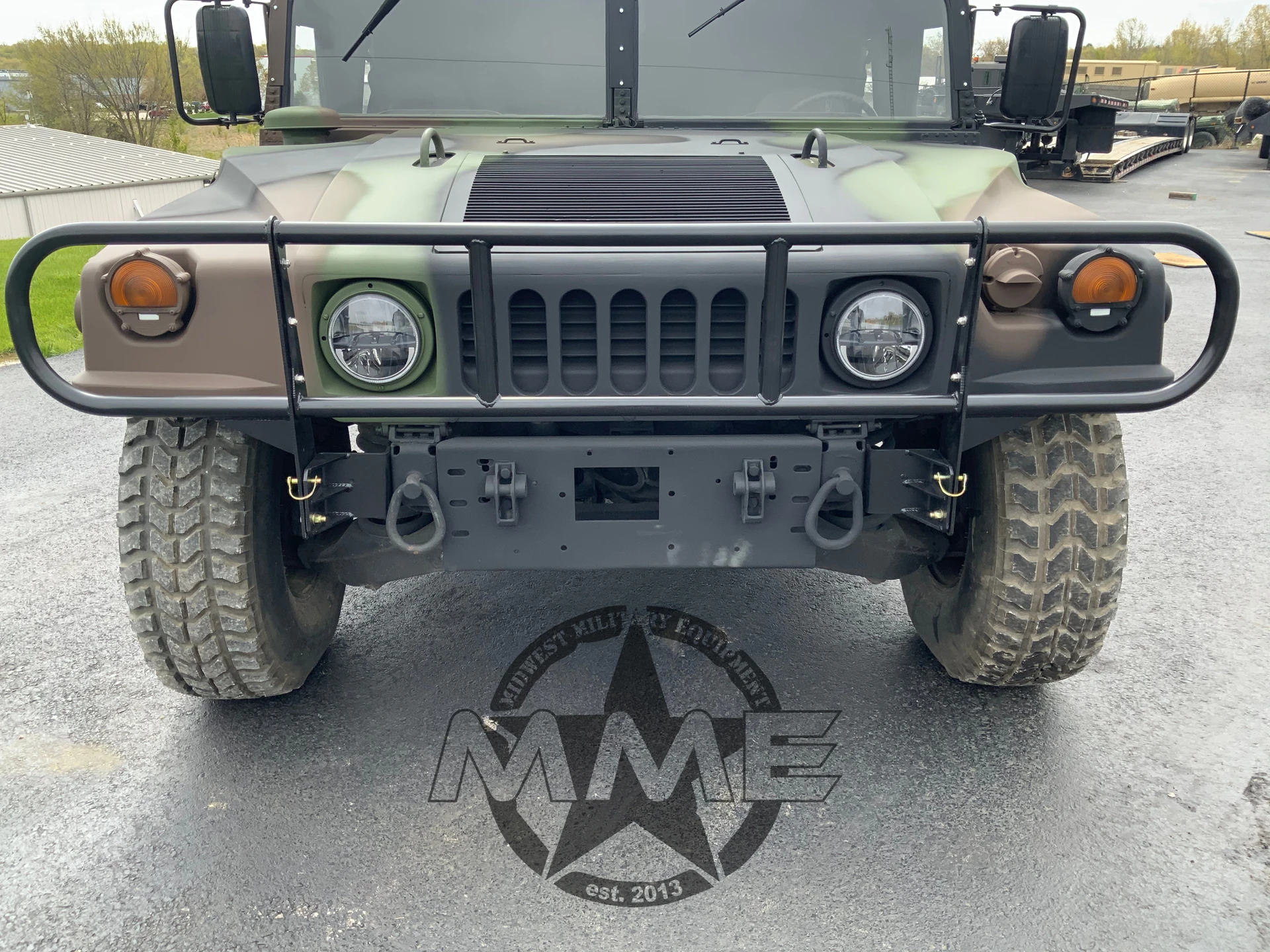 Modular Mil-Spec Style Front Tube Brush Guard for HMMWV/Humvee