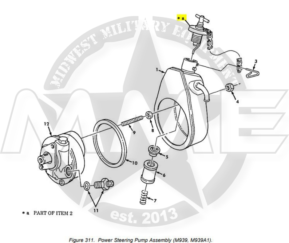 CAP POWER STEERING PUMP M923M939