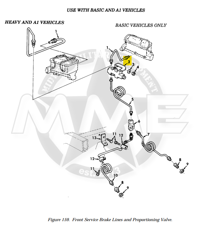 Master Cylinder Brake Proportioning Valve 10K