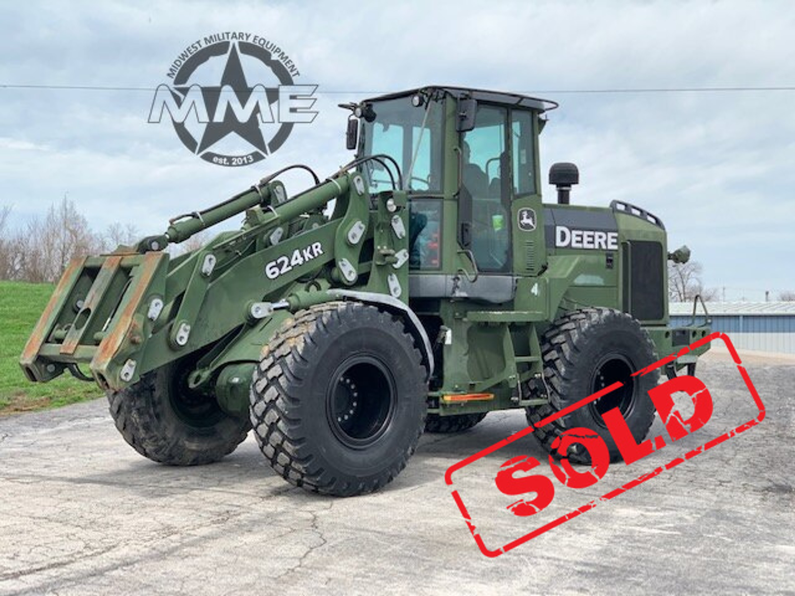 Acs Tram 644er Wheel Loader Forks For 624kr Midwest Military Equipment