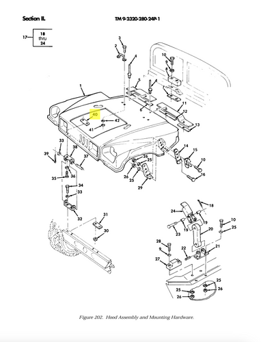 PLATE UPR HOOD HINGE