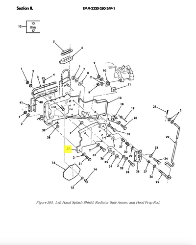 PLATE RADIATOR SUPPL ARMOR LH
