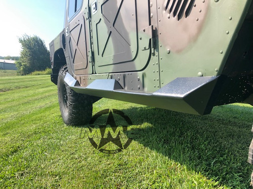 MME HEAVY DUTY ROCK SLIDERS With Step For HUMVEE MME HEAVY DUTY ROCK SLIDERS With Step For HUMVEE
