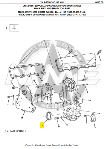 Crankcase Seal 6.5/6.2L Engine