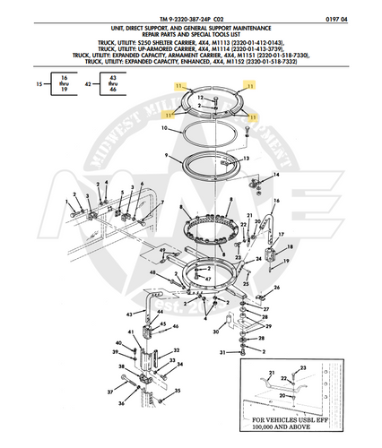 RETAINER TURRET SUPPORT BEARING RETAINER TURRET SUPPORT BEARING