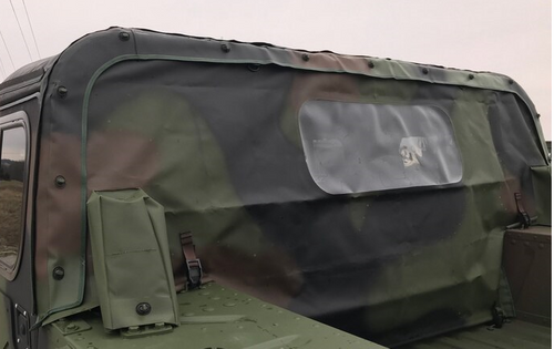 NEW OEM HUMVEE 4 MAN CAMO REAR CURTAIN
