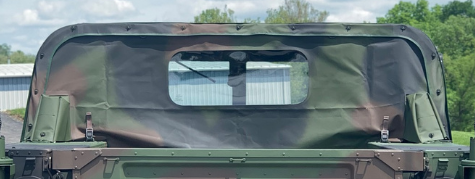 NEW OEM HUMVEE 4 MAN CAMO REAR CURTAIN