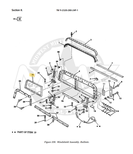 BASIC BALLASTIC GLASS ASM LH