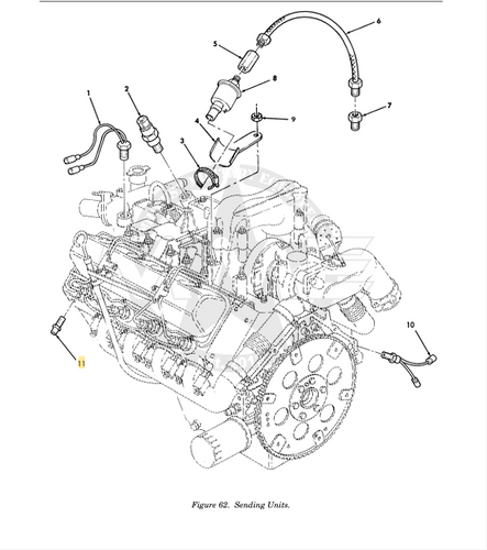 Replacement ENGINE TRANSMITTER TEMP