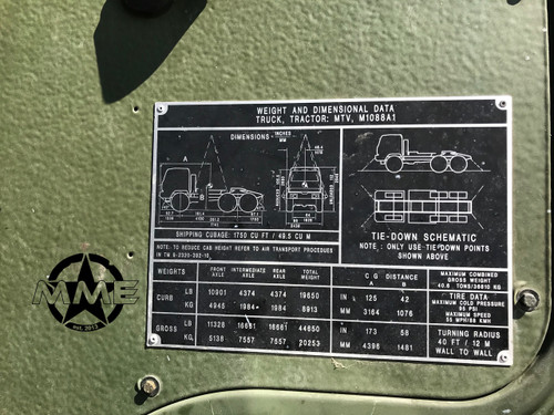 2001 Stewart & Stevenson M1088A1 5 Ton 6x6 Military Semi Truck
