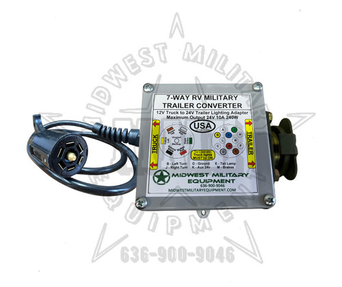 12V to 24V Light Convertor For CIVILIAN(7 Way) Truck to MILITARY trailer