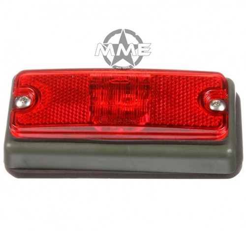 MILITARY LED RED Marker LAMP W/ GREEN BRACKET (New Style) 