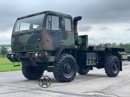 1994 Stewart & Stevenson M1078 4X4 2 1/2 Ton Flat Bed Cargo Truck