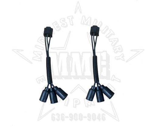 H4 Headlight Plug adapter to Female Military Plug (PAIR) M998 M923 M1078