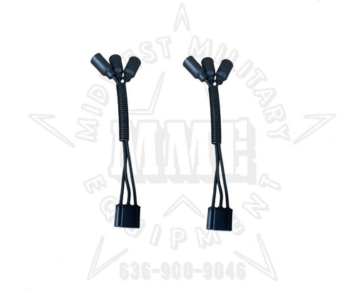 H4 Headlight Plug adapter to Female Military Plug (PAIR) M998 M923 M1078