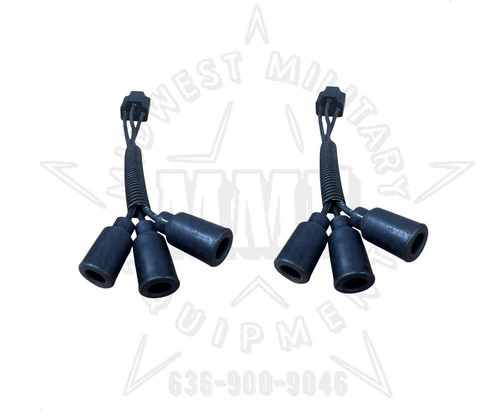 H4 Headlight Plug adapter to Female Military Plug (PAIR) M998 M923 M1078