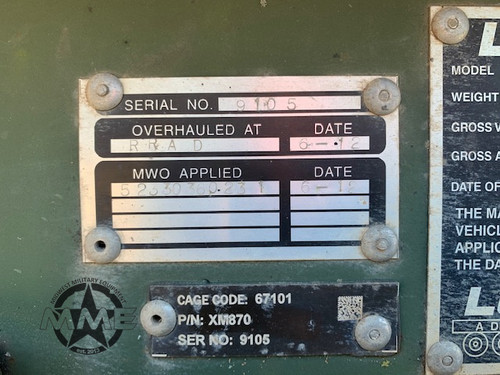 Load King 40 Ton XM870 Military Equipment Trailer