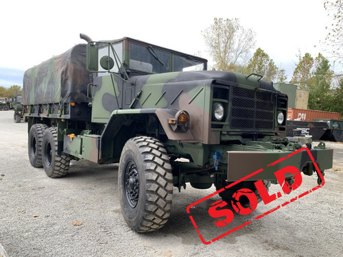 1990 BMY M925A2 5 TON MILITARY 6 X 6 Cargo TRUCK WITH WINCH
