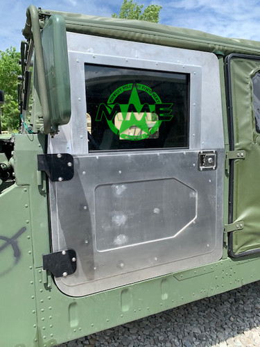 Aluminum Hard Door Kit With Manual Roll Down Windows For HMMWV/ Humvee/ H1