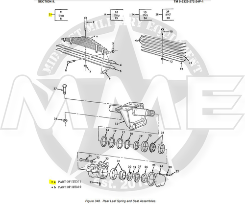 17 LEAF REAR SPRING KIT 5 TON