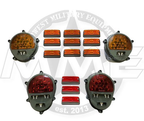 LED Light Kit For LMTV/MTV/FMTV M1088 SEMI WITH GREEN BUCKETS WITH NEW STYLE SIDE MARKERS