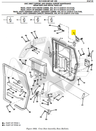 Door Hinge (Upper and Lower) [Right-Hand] {Front and Rear}